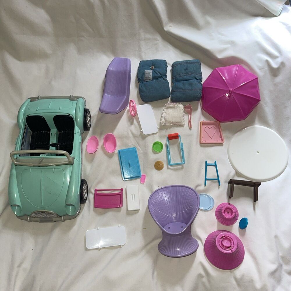 VTG Barbie Playsets 1990s 80s Car Arco Dinner For Two Dance Magic Sweet Roses
